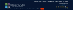 Desktop Screenshot of cotedazurvillarentals.com